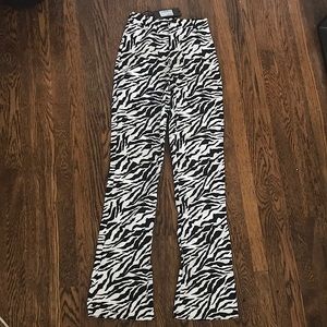 motel rocks zebra print pants